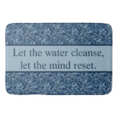 Klassisches botanisches Zitatmuster Badematte (Vorderseite)