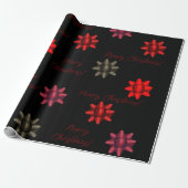 Klassisches Bows Weihnachtswrapping Paper Geschenkpapier (Ungerollt)