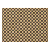 Klassisches Braun und Beige Karomuster Tischdecke (Vorderseite (Horizontal))