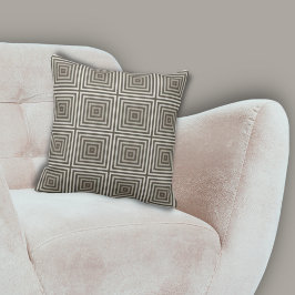 Klassisches braunes Muster-Baumkronenmuster Kissen