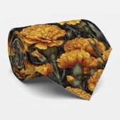 Klassisches Brautjungfer-Geschenk Nelke Floral Krawatte (Gerollt)