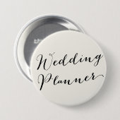 Klassisches Brautparty für Hochzeitsplaner Button (Vorne & Hinten)
