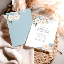 Klassisches Brautparty mit blauen und rosa Blume