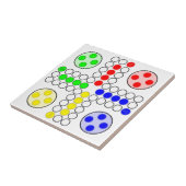 Klassisches Brettspiel Ludo Fliese (Seite)