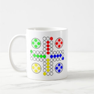 Klassisches Brettspiel Ludo Kaffeetasse
