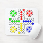 Klassisches Brettspiel Ludo Mousepad (Mit Mouse)