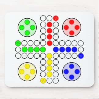 Klassisches Brettspiel Ludo Mousepad