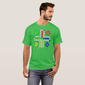 Klassisches Brettspiel Ludo T-Shirt (Vorne ganz)