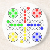 Klassisches Brettspiel Ludo Untersetzer (Vorne)