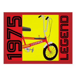 Klassisches Britisches Fahrrad der 70er Jahre Poster