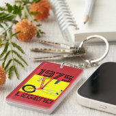 Klassisches Britisches Fahrrad der 70er Jahre Schlüsselanhänger (Vorderseite rechts)