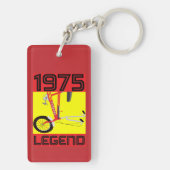Klassisches Britisches Fahrrad der 70er Jahre Schlüsselanhänger (Rückseite)