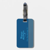 Klassisches britisches Passagierflugzeug Gepäckanhänger (Rückseite vertikal)