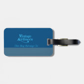 Klassisches britisches Passagierflugzeug Gepäckanhänger (Rückseite horizontal)