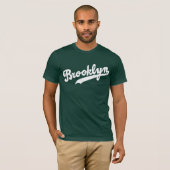 Klassisches Brooklyn - Waldgrün-T - Shirt (Vorne ganz)