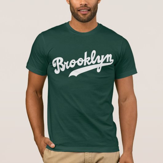 Klassisches Brooklyn - Waldgrün-T - Shirt (Vorderseite)