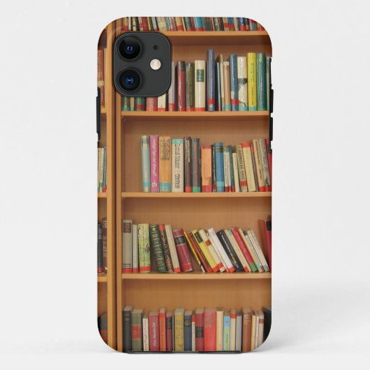 Klassisches Bücherregalmuster, Bücher, alte Bücher Case-Mate iPhone Hülle (Rückseite)
