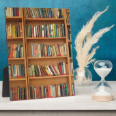 Klassisches Bücherregalmuster, Bücher, alte Bücher Fotoplatte (Seite)
