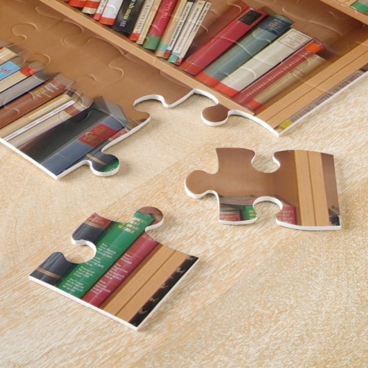 Klassisches Bücherregalmuster, Bücher, alte Bücher Puzzle (Seite)