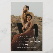 Klassisches Budget Foto Hochzeit speichern das Dat (Vorderseite)