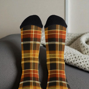 Klassisches Buffalo Karierte Socken Rustikal Terra