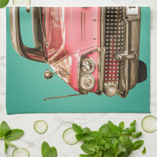 Klassisches Buick 1958 Jahrhundert-Auto Küchentuch (Gefaltet)