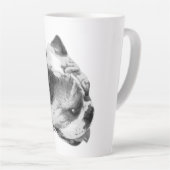 Klassisches Bulldoggen-Profil mit modernem Touch Milchtasse (Rechte Ecke)
