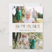 Klassisches buntes Foto Moderne Weihnachten (Vorderseite)