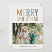 Klassisches buntes Foto Moderne Weihnachten (Vorderseite)