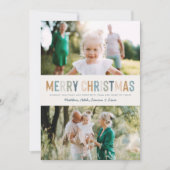 Klassisches buntes Foto Moderne Weihnachten (Vorderseite)