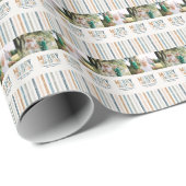 Klassisches buntes Foto Moderne Weihnachtsverpacku Geschenkpapier (Rolleneckpunkt)