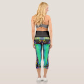 Klassisches Buntglas Capri Leggings (Rückseite)