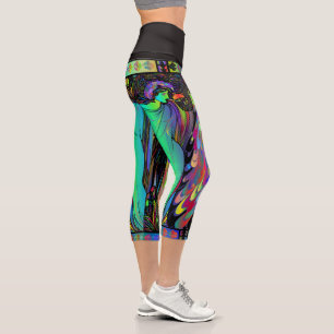 Klassisches Buntglas Capri Leggings