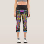 Klassisches Buntglas Capri Leggings (Vorderseite)