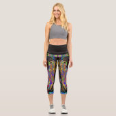 Klassisches Buntglas Capri Leggings (Vorderseite)