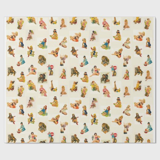 Klassisches Button Geschenkpapier (Flach)