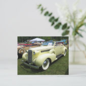 Klassisches Cabrio Postkarte (Stehend Vorderseite)