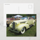 Klassisches Cabrio Postkarte (Vorne/Hinten)