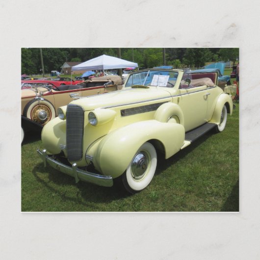 Klassisches Cabrio Postkarte (Vorderseite)