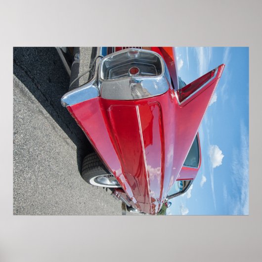 klassisches Cadillac-frisierte Auto von 1962 Poster (Vorne)