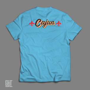 Klassisches Cajun-Fleur-de-lis-Retro-Throwback-Vin T-Shirt