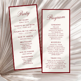 Klassisches Calligrafy Deep Red Old Money Programm