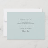 Klassisches Calligrafy Script-Hochzeitsskript-Foto Dankeskarte (Rückseite)