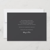 Klassisches Calligrafy Script-Hochzeitsskript-Foto Dankeskarte (Rückseite)