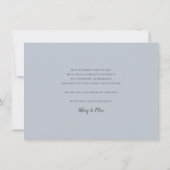 Klassisches Calligrafy Script-Hochzeitsskript-Foto Dankeskarte (Rückseite)