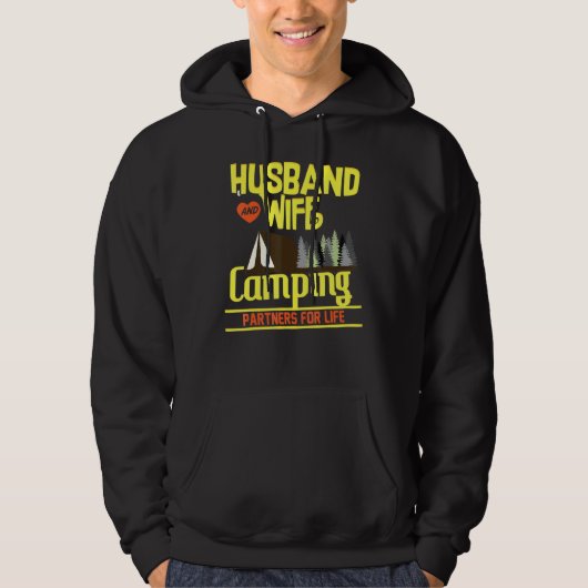 Klassisches Camping für Husband und Ehefrau Hoodie (Vorderseite)