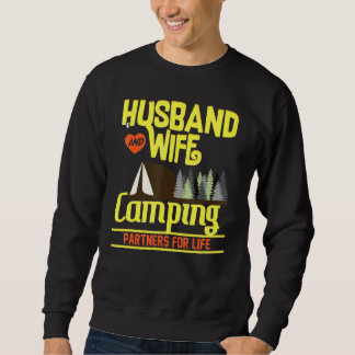 Klassisches Camping für Husband und Ehefrau Sweatshirt
