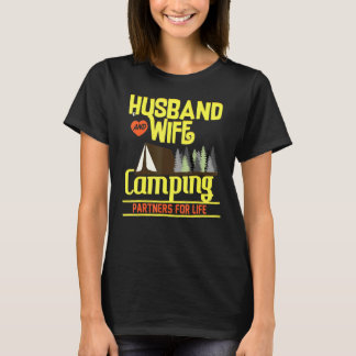 Klassisches Camping für Husband und Ehefrau T-Shirt