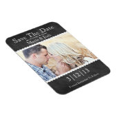 Klassisches Chalkboard-Foto Save the Date Magnet (Rechte Seite)