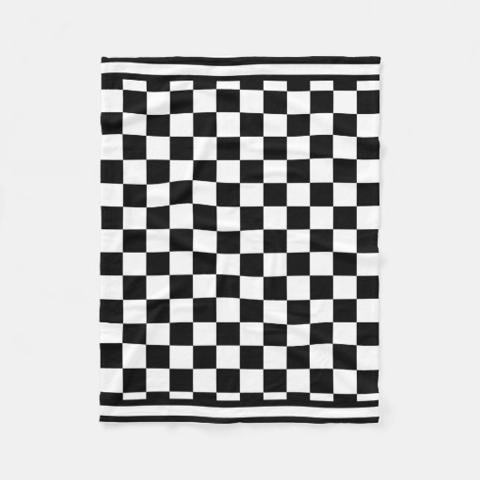 Klassisches Checkered blute ich, den Fleecedecke (Vorderseite)